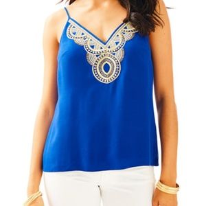 Lilly Pulitzer Lela Top in True Blue Size M